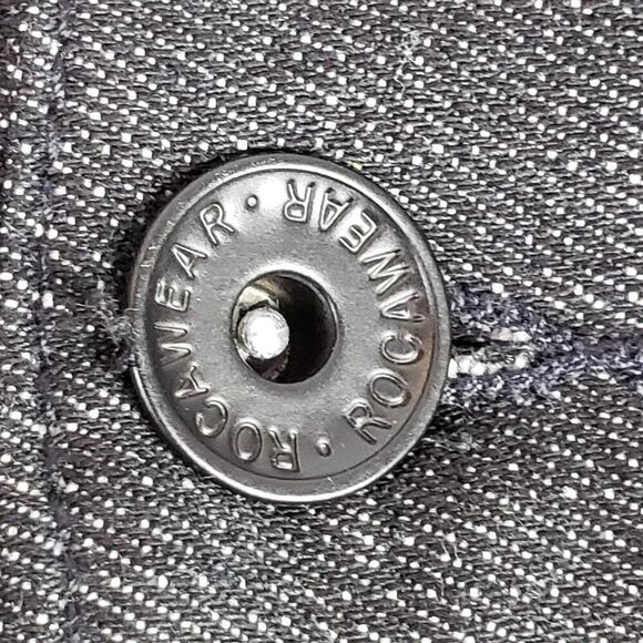 Rocawear Jeans Men 48x34 Baggy Loose Fit Black Red Wash Denim Hip Hop Y2K 48 - Picture 4 of 10